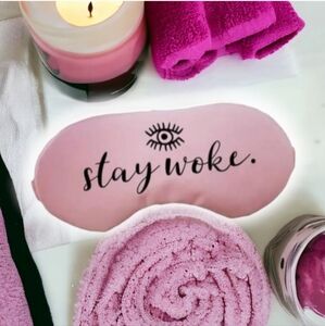 Sleepy Cottage | Sleep in a style | Pink Satin Sleep Mask